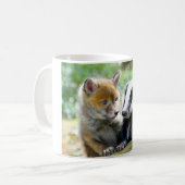 Foxcub en Badger Cute! Koffiemok (Voorkant links)