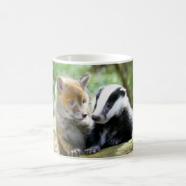 Foxcub en Badger Cute! Koffiemok
