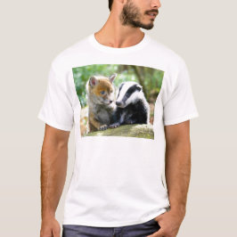 Foxcub en Badger Cute! T-shirt