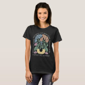 Foxdraaft Delta Tangos Funny Flower Boho T-shirt (Voorkant volledig)