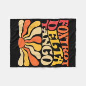 Foxdraaft Delta Tangos Grappig Foxdraaft Delta Tan Fleece Deken (Voorkant (Horizontaal))