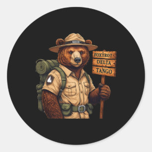 Foxdraaft Delta Tango's verzetten zich tegen Beer Ronde Sticker