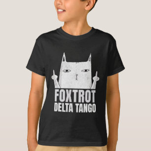 Foxdraaft Deltas Tangos Cat Funny Resist T-shirt
