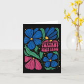 Foxdraaft Deltas Tangos Flower Boho Kaart (Gele Bloem)