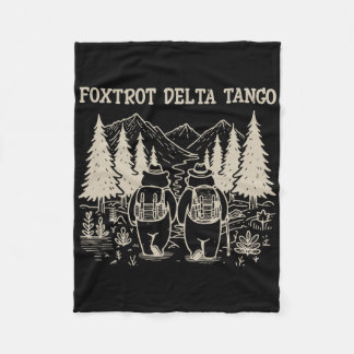 Foxdraaft Deltas Tangos Funny Resist Beer Fleece Deken