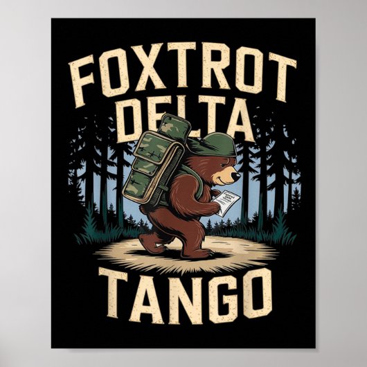 Foxdraaft Deltas Tangos Funny Resist Beer Poster (Voorkant)