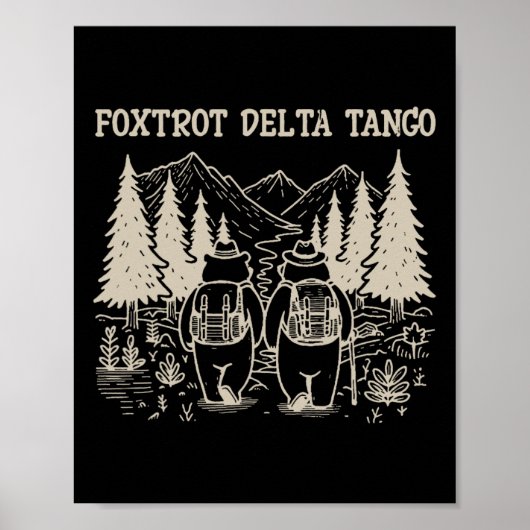 Foxdraaft Deltas Tangos Funny Resist Beer Poster (Voorkant)