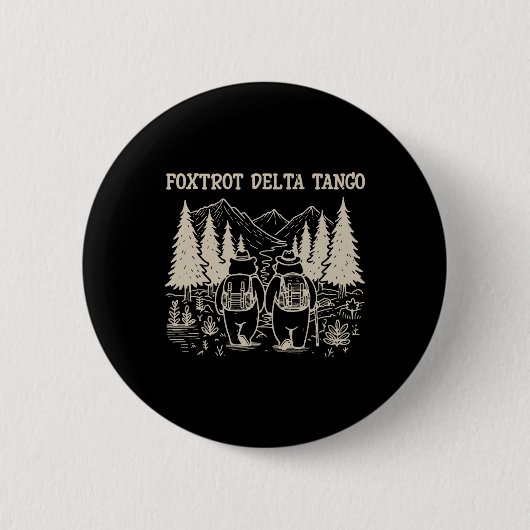 Foxdraaft Deltas Tangos Funny Resist Beer Ronde Button 5,7 Cm (Voorkant)