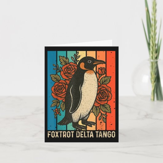 Foxdraaft Deltas Tangos Penguins Anti Trump Kaart (Voorkant)