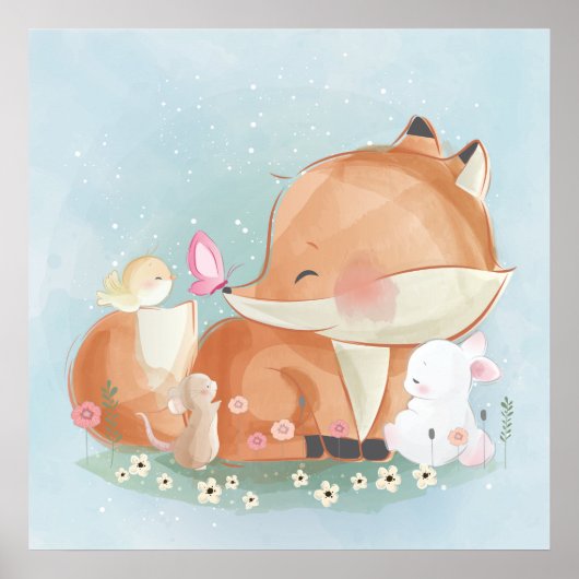 Foxe en een bunny poster (Voorkant)