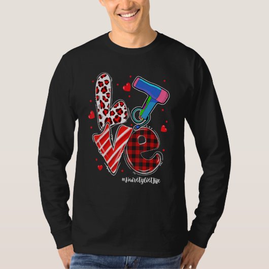 FOXER Föhn Hart Kapsalon Leven Valentijn T-shirt (Voorkant)