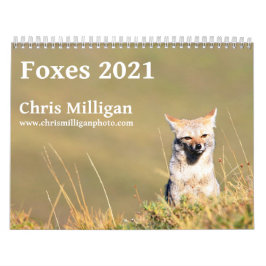 Foxes 2021, ingediend door Chris Milligan Kalender