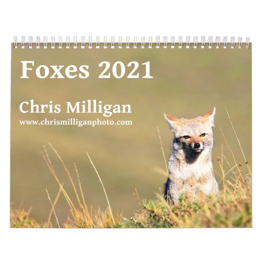 Foxes 2021, ingediend door Chris Milligan Kalender (Hoes)