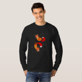 Foxes Astronaut Cute Foxes Space Funny Art T-shirt (Voorkant volledig)