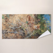 Foxes, Bruno Liljefors Badhanddoek (Badhanddoek)