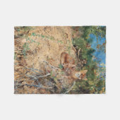 Foxes, Bruno Liljefors Fleece Deken (Voorkant (Horizontaal))