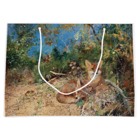 Foxes, Bruno Liljefors Groot Cadeauzakje (Voorkant)