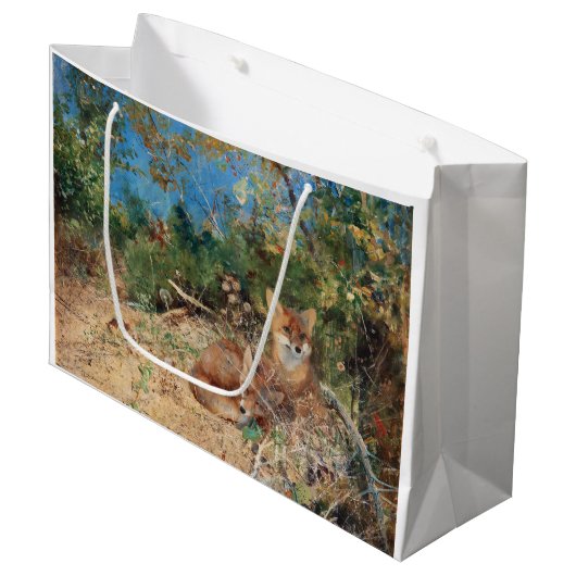 Foxes, Bruno Liljefors Groot Cadeauzakje (Voorkant Gekanteld)