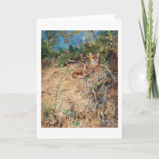 Foxes, Bruno Liljefors Kaart (Voorkant)