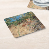 Foxes, Bruno Liljefors Kartonnen Onderzetters (Schuin)