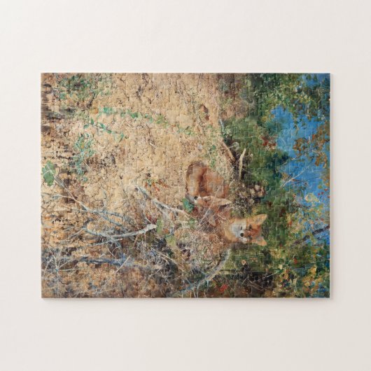 Foxes, Bruno Liljefors Legpuzzel (Horizontaal)