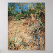 Foxes, Bruno Liljefors Poster (Voorkant)