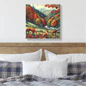 Foxes Canvas Afdruk (Insitu (Slaapkamer))