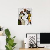 Foxes Couring Poster (Thuiskantoor)