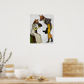 Foxes Couring Poster (Keuken)