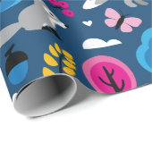 Foxes in het eikenbos cadeaupapier (Rol Hoek)
