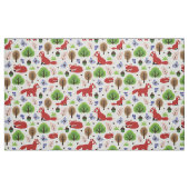Foxes in het eikenbos stof (Fat Quarter)