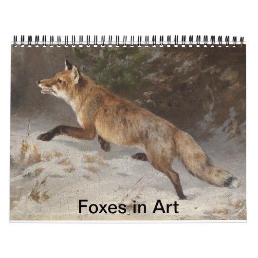 Foxes in kunst kalender (Hoes)