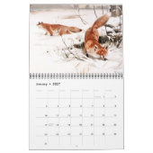 Foxes in kunst kalender (Jan 2027)