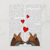 Foxes in Love Briefkaart (Voorkant)