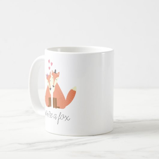 Foxes in Love Koffiemok (Voorkant links)