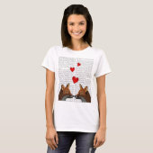 Foxes in Love T-shirt (Voorkant volledig)