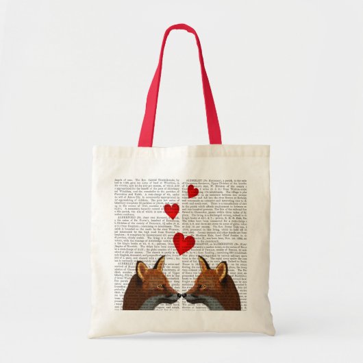 Foxes in Love Tote Bag (Voorkant)