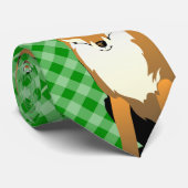 Foxes in Santa Hats Stropdas (Opgerold)