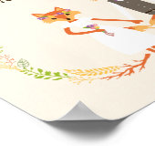Foxes Ivory Wedding Sign Poster (Hoek)