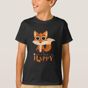 Foxes maken me gelukkig t-shirt
