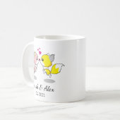 Foxes Mok, persoonlijke koffie-Mok voor koppels; Koffiemok (Voorkant links)