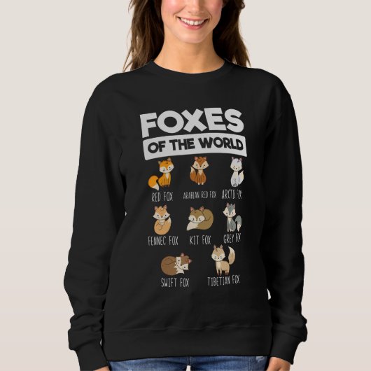 Foxes of the World & Educational Fox Trui (Voorkant)