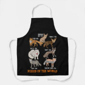 Foxes of the world Funny Fox Stuff Animals Educati Schort (Voorkant)