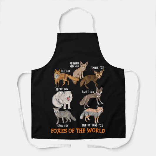 Foxes of the world Funny Fox Stuff Animals Educati Schort (Voorkant)