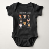 Foxes of the World Gift for Fox Lover Romper (Voorkant)