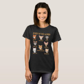 Foxes of the World Shirt Funny Fox Animals Educati (Voorkant volledig)