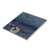 Foxes op Night Shrine Ukiyo-e Japans Kunst Tegeltje (Zijkant)