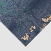 Foxes op Night Shrine  Ukiyo-e Japans Kunst Tissuepapier (Detail)