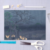 Foxes op Night Shrine  Ukiyo-e Japans Kunst Tissuepapier (Craft)