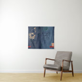 Foxes op Night Shrine  Ukiyo-e Japans Kunst Wandkleed (In Situ (horizontaal))